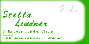stella lindner business card